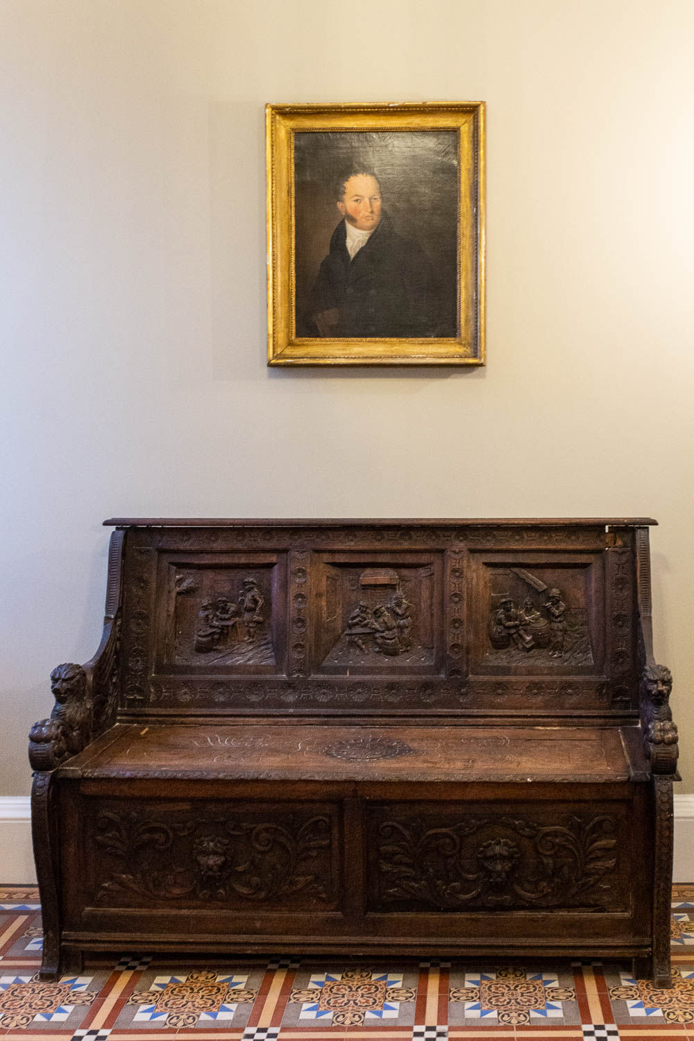 Painting in the entrance hall